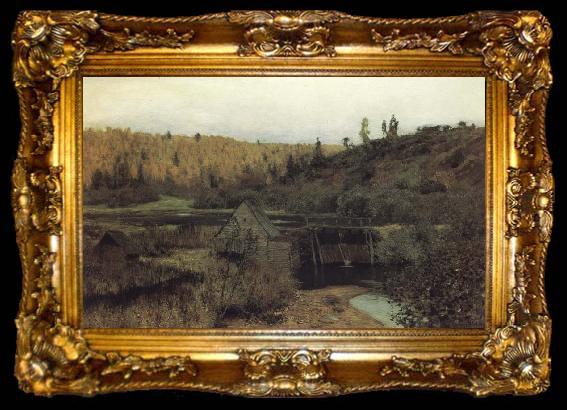 framed  Levitan, Isaak To that evening the Flub Istra, ta009-2